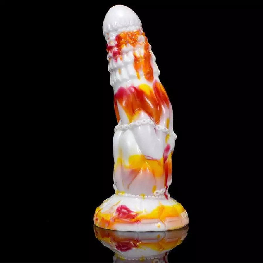 Curved Soft Silicone Made Colorful Dildo Anal Plug Multi Colored Flexible Hands Free Odorless (Red+Yellow+White) Curved Soft Silicone Made Colorful Dildo Anal Plug Multi Colored Flexible Hands Free Odorless (Red+Yellow+White)