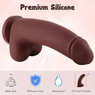 11 Inch Girthy Dildo, Huge Lifelike Silicone Dildos