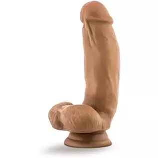 Blush Dr. Samuel - 7 Inch Platinum Cured Puria Silicone Dildo - Ultrasilk Smooth - 1.75" Thick Poseable Shaft - Strong Suction C