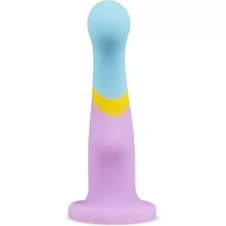 Blush Avant D16 Silicone 7.25 Inch Artisan Dildo, Suction Cup Harness Compatible, Sex Toy for Adults, Multicolor