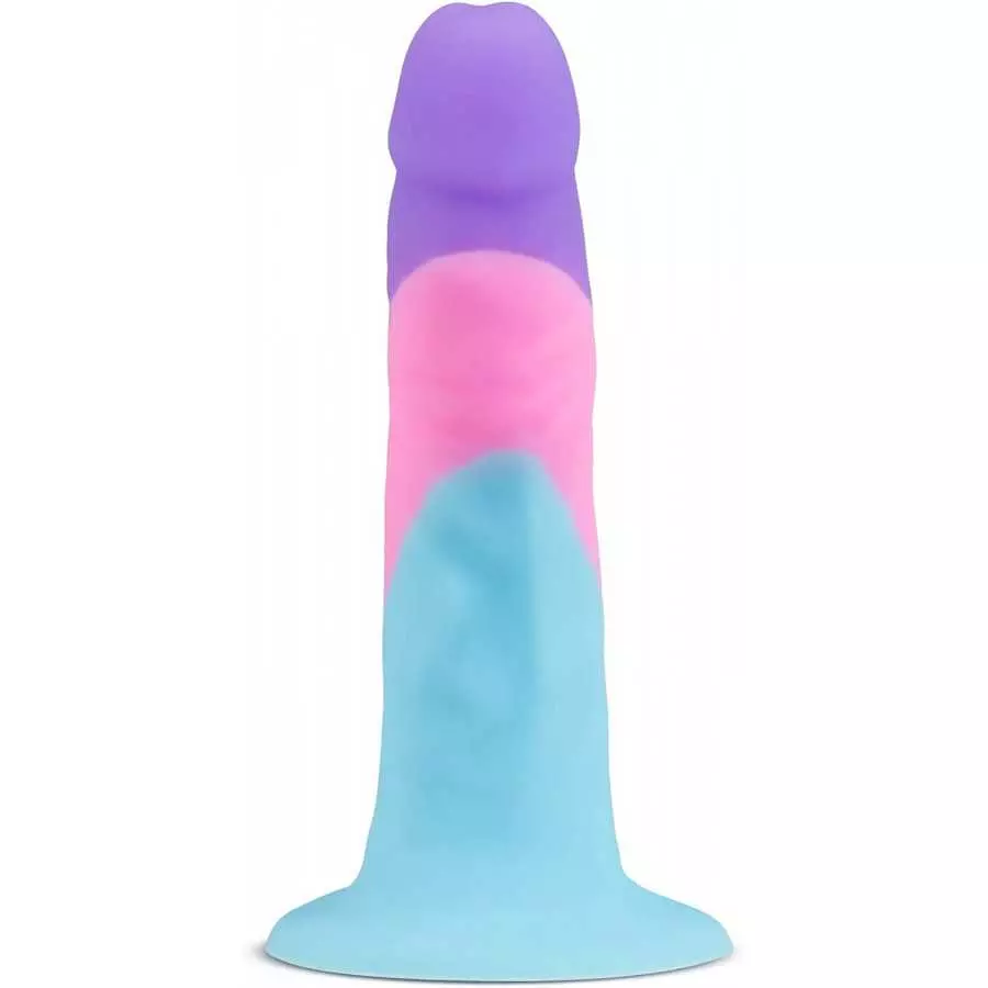 Blush Avant D16 Silicone 7.25 Inch Artisan Dildo, Suction Cup Harness Compatible, Sex Toy for Adults, Multicolor