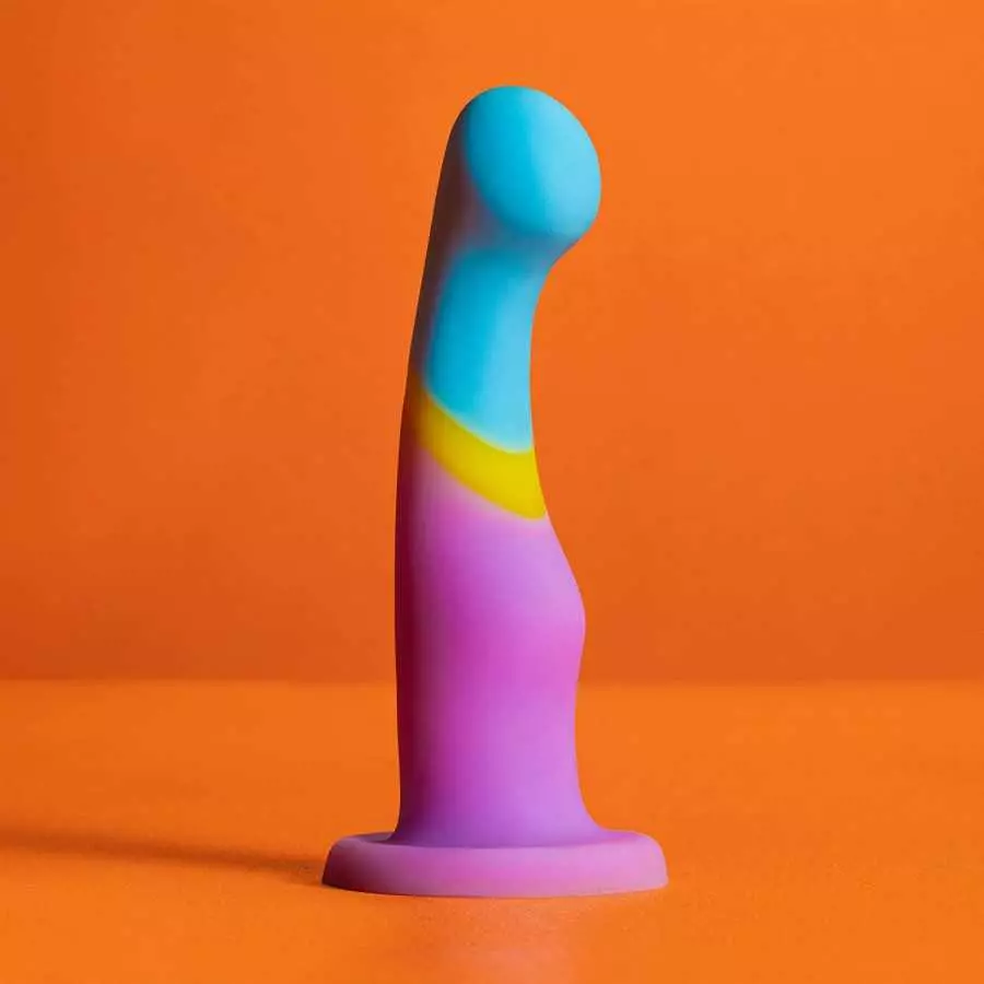 Blush Avant D16 Silicone 7.25 Inch Artisan Dildo, Suction Cup Harness Compatible, Sex Toy for Adults, Multicolor