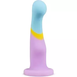 Blush Avant D16 Silicone 7.25 Inch Artisan Dildo, Suction Cup Harness Compatible, Sex Toy for Adults, Multicolor