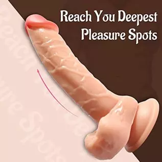 9 Inch Realistic,DINGUS with Strong Suction Cup for Hands-Free Play,Realistic Feels Like Skin,Suitable for Beginners and Advance 9 Inch Realistic,DINGUS with Strong Suction Cup for Hands-Free Play,Realistic Feels Like Skin,Suitable for Beginners and Advance