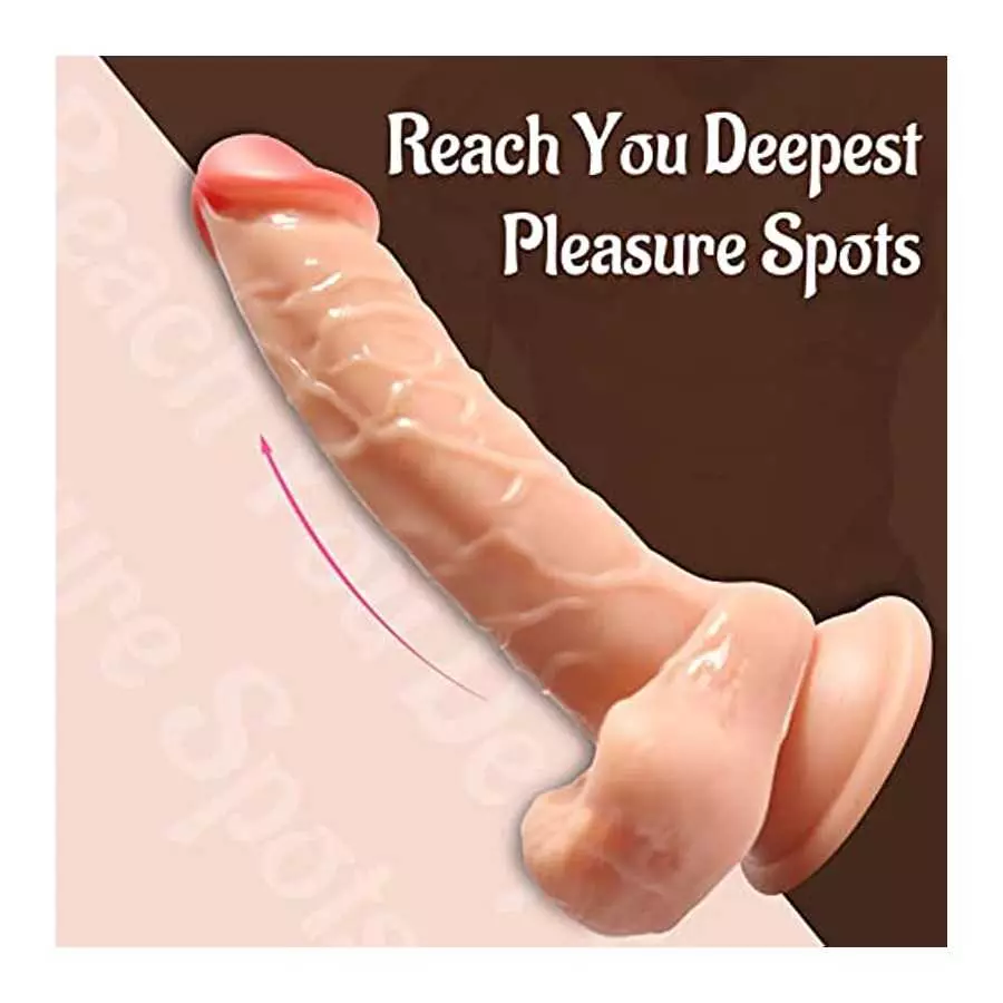 9 Inch Realistic,DINGUS with Strong Suction Cup for Hands-Free Play,Realistic Feels Like Skin,Suitable for Beginners and Advance