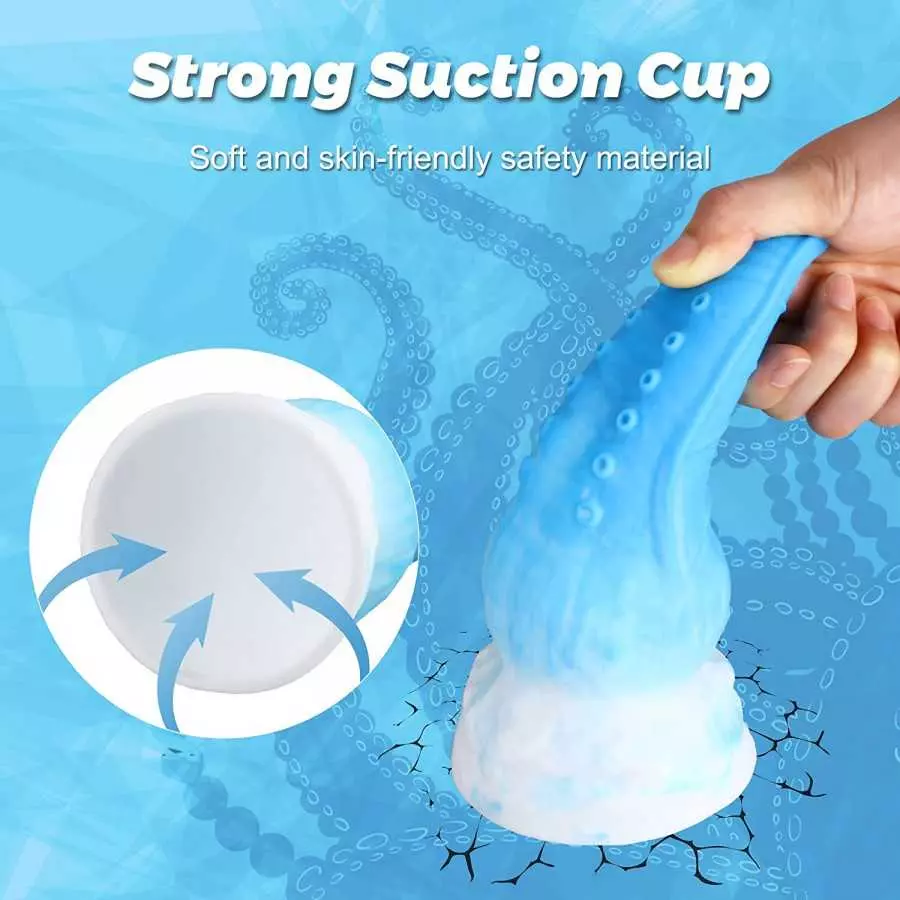 Tentacle Dildo Octopus Anal Plug Liquid Silicone, Seiecft Monster Dildo Adult Sex Toy with Strong Suction Cup for Vaginal G-Spot