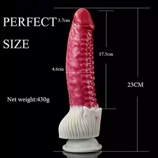 HAIHUANG Realistic Silicone Dildo 9 inch with Strong Suction Cup Anal Sex Toys, 1.0 Count