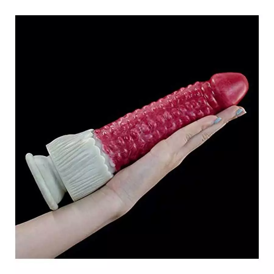 HAIHUANG Realistic Silicone Dildo 9 inch with Strong Suction Cup Anal Sex Toys, 1.0 Count