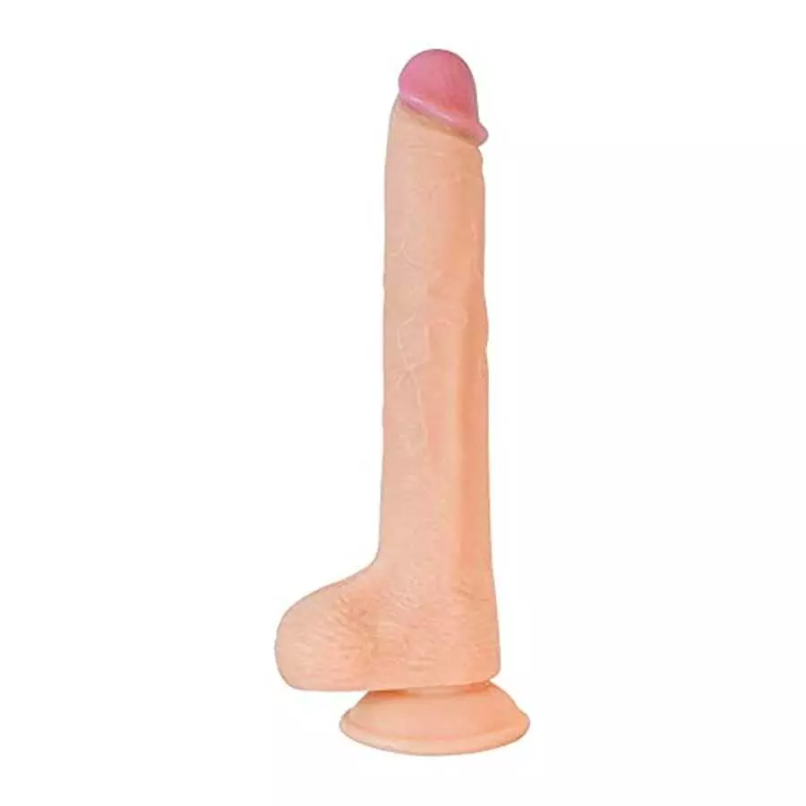 Nasstoys -Hero Straight Cock Realistic Dildo with Suction Cup 10 Inch - White/Beige