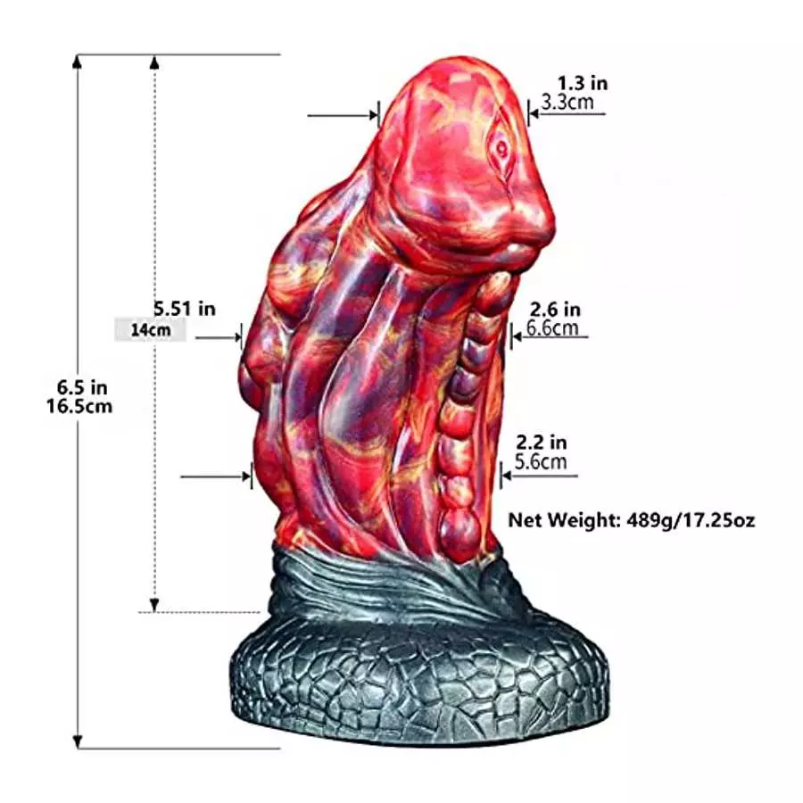 +7sueflly Huge Dildo Monster Dildo, 6.5 Silicone Dildo Suction Cup Dildo, Soft Flexible Prostate Dildo Anal Massager, G-Spot Dil