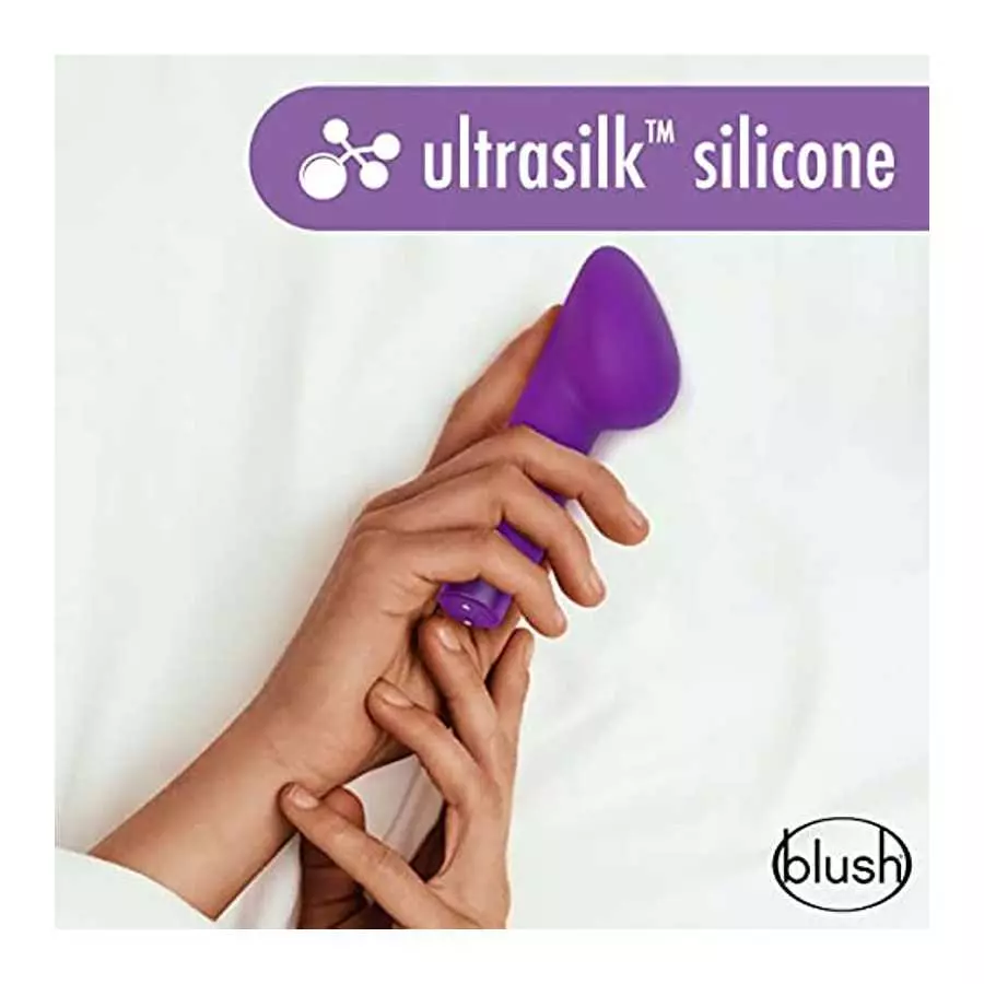 Noje B4 - Puria Silicone Rechargeable Vibrator for External, Clitoral Pleasure - 10 Vibrating Modes - Ultrasilk Smooth - Rumblet