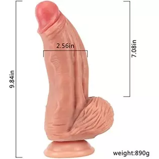 Premium Realistic Dildos, Dildo Sex Toys for Women, Giant Dildo Adult Sex Toy for Male & Female, Couples, 9.8 Inch Realistic Dil