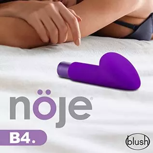 Noje B4 - Puria Silicone Rechargeable Vibrator for External, Clitoral Pleasure - 10 Vibrating Modes - Ultrasilk Smooth - Rumblet