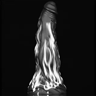 WEMAY Black Monster Dildo, 10.8'' Huge Realistic Dragon Dildos with Strong Suction Cups Flexible Liquid Silicone Knotted Adult h