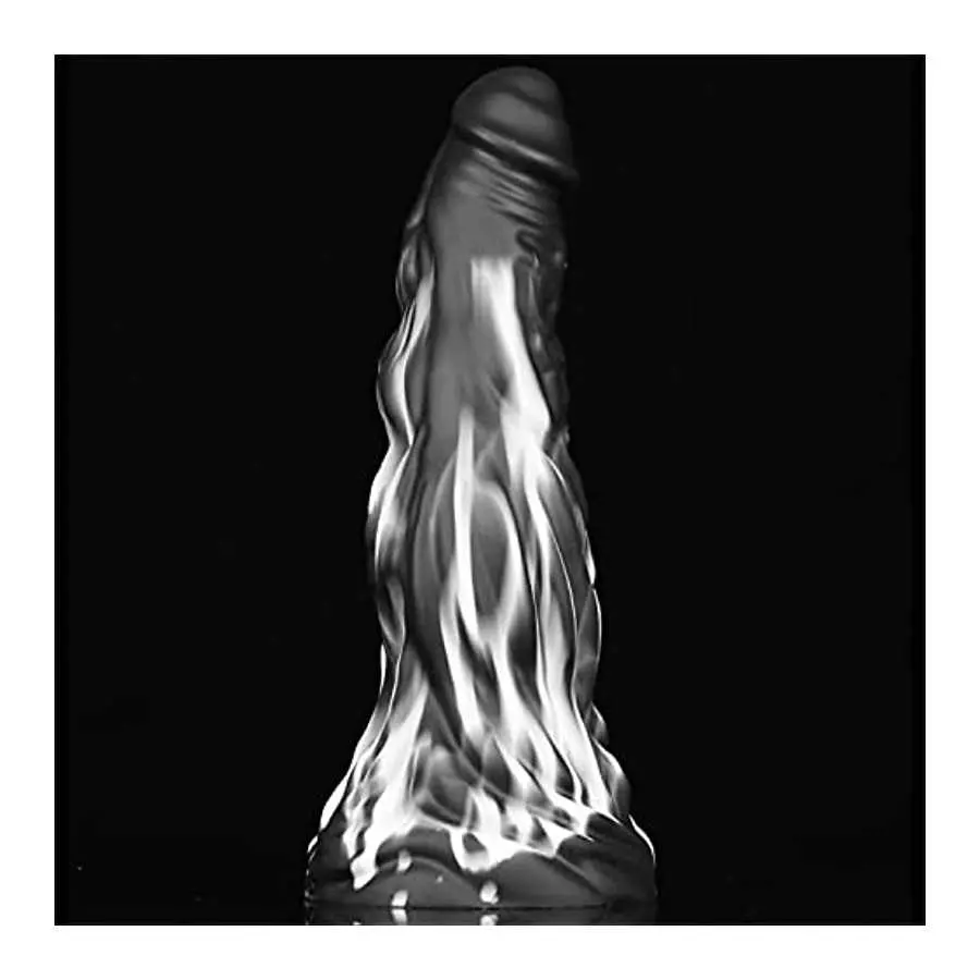 WEMAY Black Monster Dildo, 10.8'' Huge Realistic Dragon Dildos with Strong Suction Cups Flexible Liquid Silicone Knotted Adult h