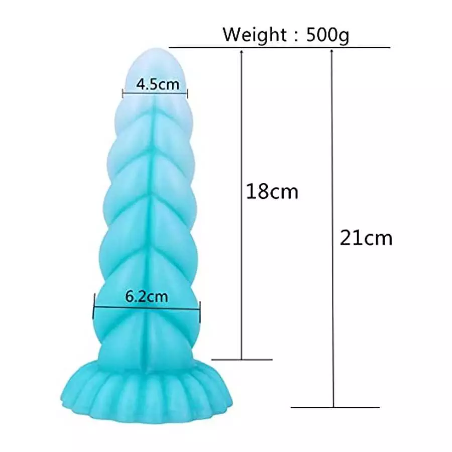 8.26inch Realistic Monster Suction Cup Dildo for Hands-Free Play, Exotic Thick Dragon Silicone Anal Plug Dildo Sex Toys for Wome