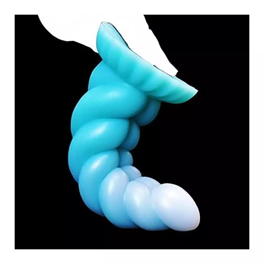 8.26inch Realistic Monster Suction Cup Dildo for Hands-Free Play, Exotic Thick Dragon Silicone Anal Plug Dildo Sex Toys for Wome