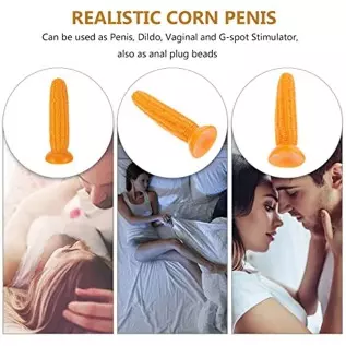 PRETYZOOM Silicone Dildo Simulation Corn Anal Dildo Realistic Huge with Suction Cup Anal Plugs Giant Anal Toy Couple