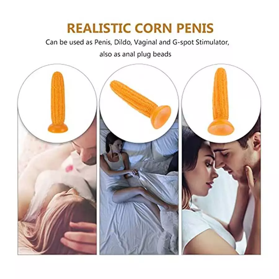 PRETYZOOM Silicone Dildo Simulation Corn Anal Dildo Realistic Huge with Suction Cup Anal Plugs Giant Anal Toy Couple
