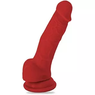 Lickerlish Tripp 6.2" Premium Silicone Dildo Red with Suction Cup
