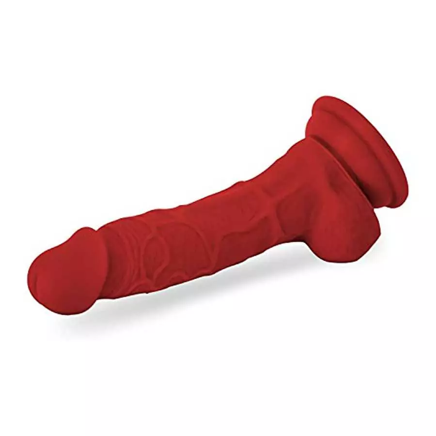 Lickerlish Tripp 6.2" Premium Silicone Dildo Red with Suction Cup