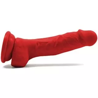 Lickerlish Tripp 6.2" Premium Silicone Dildo Red with Suction Cup