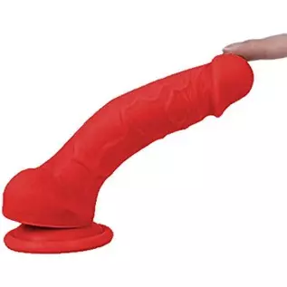 Lickerlish Tripp 6.2" Premium Silicone Dildo Red with Suction Cup