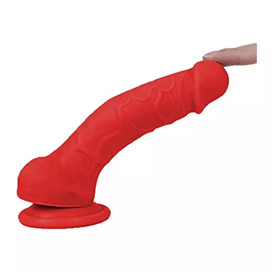 Lickerlish Tripp 6.2" Premium Silicone Dildo Red with Suction Cup