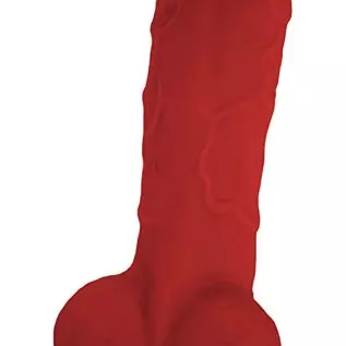 Lickerlish Tripp 6.2" Premium Silicone Dildo Red with Suction Cup