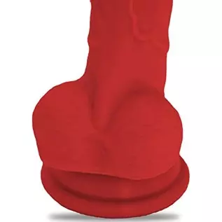 Lickerlish Tripp 6.2" Premium Silicone Dildo Red with Suction Cup