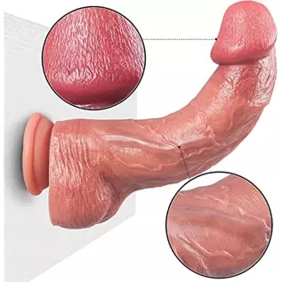 Realistic Dildos, Huge Penis with Strong Suction Cup for Hands-Free Play, G-Spot Stimulation Dildos Adult Sex Toys for Women and