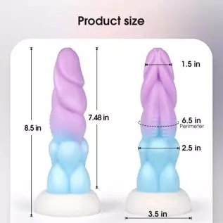 Realistic Dragon Dildo for Women：8.5 inch Big Anal Dildo Thick with Strong Suction Cup for Hands-Free Play, Liquid Silicone G Sp
