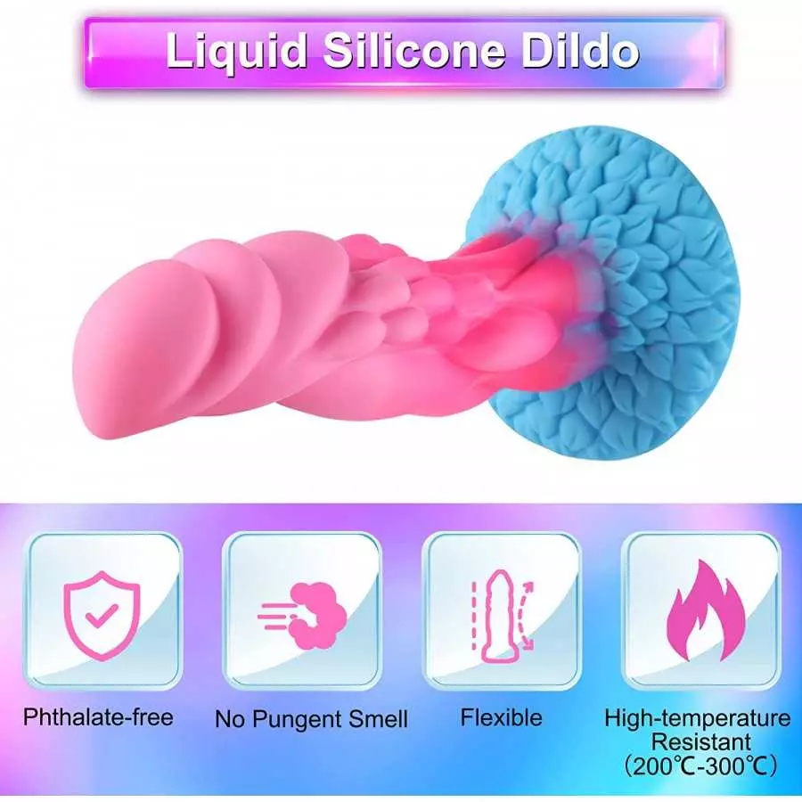Realistic Silicone Dildo--Beleala, Wildolo 8.20&quot; Dildo with Suction Cup, Flexible Adult Sex Toy