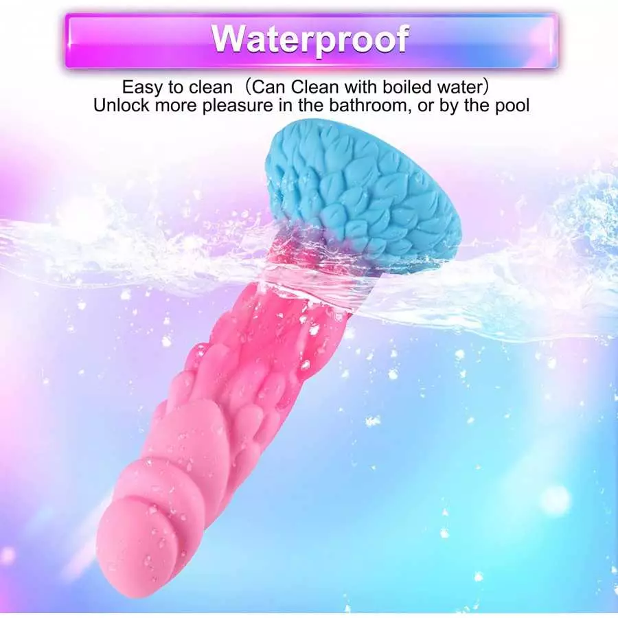 Realistic Silicone Dildo--Beleala, Wildolo 8.20&quot; Dildo with Suction Cup, Flexible Adult Sex Toy