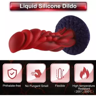 Realistic Silicone Dildo--Beleala, Wildolo 8.20&quot; Dildo with Suction Cup, Flexible Adult Sex Toy