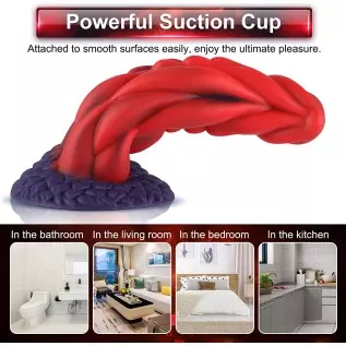 Realistic Silicone Dildo--Beleala, Wildolo 8.20&quot; Dildo with Suction Cup, Flexible Adult Sex Toy