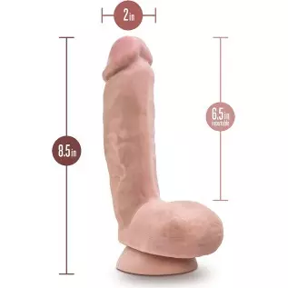 Dr. Skin Plus - 8 Inch Realistic Posable Dildo with Squeezable Balls - Suction Cup Base for Hands Free Play and Harness Compatib Dr. Skin Plus - 8 Inch Realistic Posable Dildo with Squeezable Balls - Suction Cup Base for Hands Free Play and Harness Compatib