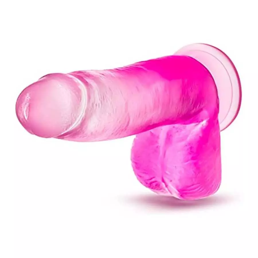 Blush B Yours Sugar Magnolia - 7 Inch Length 1.75 Inches Width Realistic Feel Dildo - Sturdy Suction Cup Base and Harness Compat