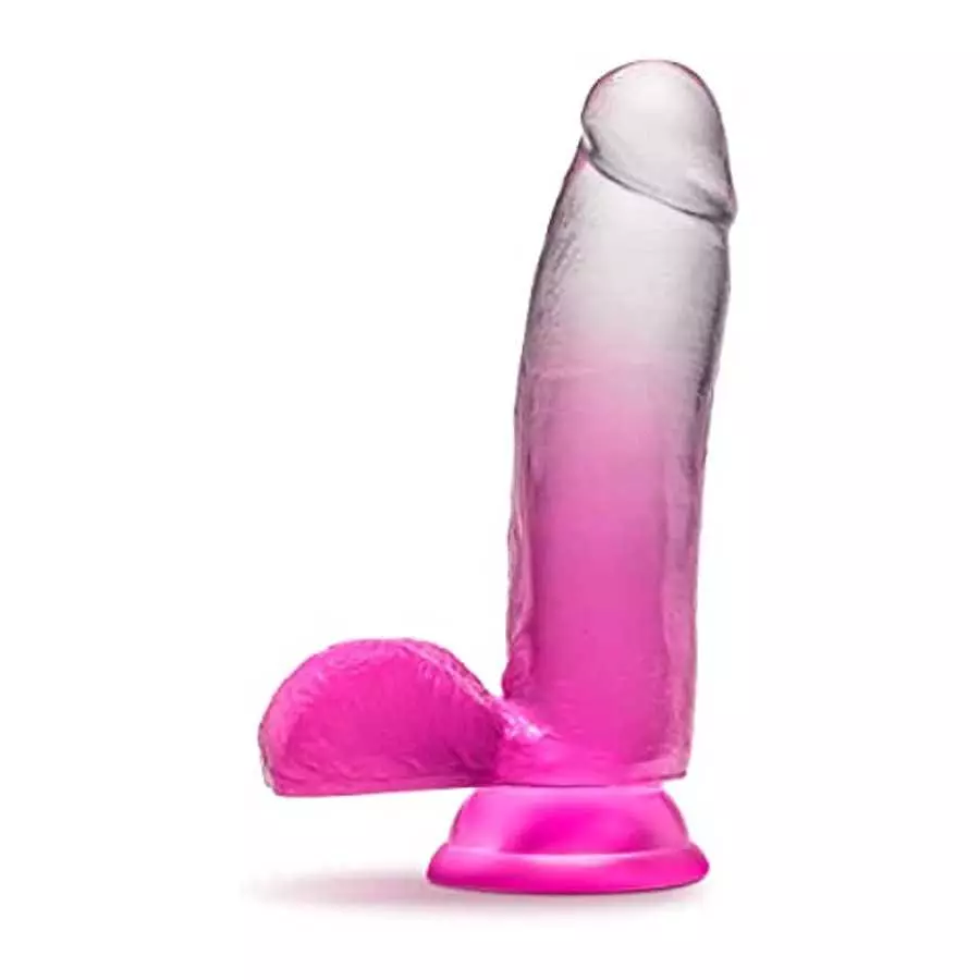 Blush B Yours Sugar Magnolia - 7 Inch Length 1.75 Inches Width Realistic Feel Dildo - Sturdy Suction Cup Base and Harness Compat