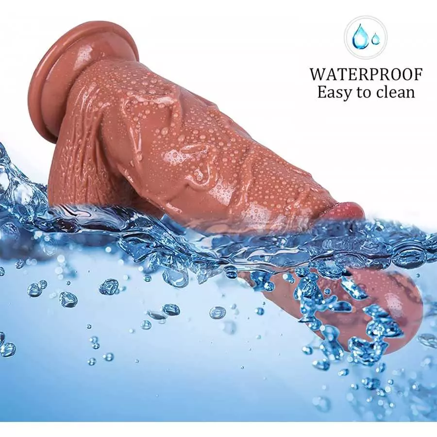 Huge Realistic Dildo, Soft Silicone Dildo with Strong Suction Cup for Hands-Free Play, Adult Sex Toys for Anal Play, Big Adult S