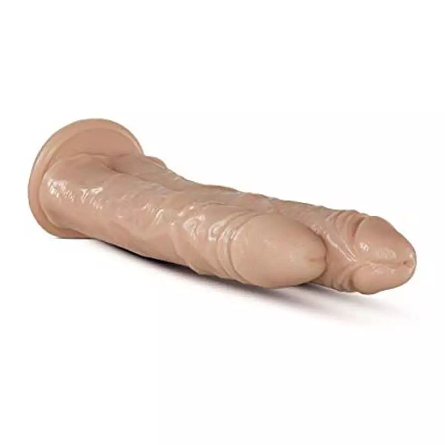 Blush Dr. Skin Dr. Double Stuffed Realistic Double Dildo, Sex Toy for Women, Sex Toy for Adults, Vanilla