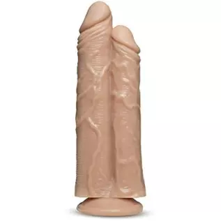 Blush Dr. Skin Dr. Double Stuffed Realistic Double Dildo, Sex Toy for Women, Sex Toy for Adults, Vanilla