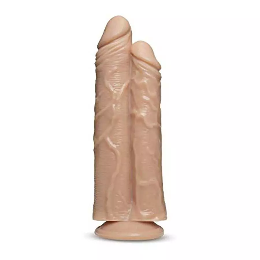 Blush Dr. Skin Dr. Double Stuffed Realistic Double Dildo, Sex Toy for Women, Sex Toy for Adults, Vanilla