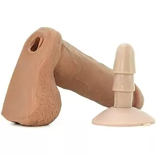 Doc Johnson The Realistic Cock with Removable Suction Cup - ULTRASKYN - 8 Inch - F-Machine and Harness Compatible Dildo - Carame Doc Johnson The Realistic Cock with Removable Suction Cup - ULTRASKYN - 8 Inch - F-Machine and Harness Compatible Dildo - Carame