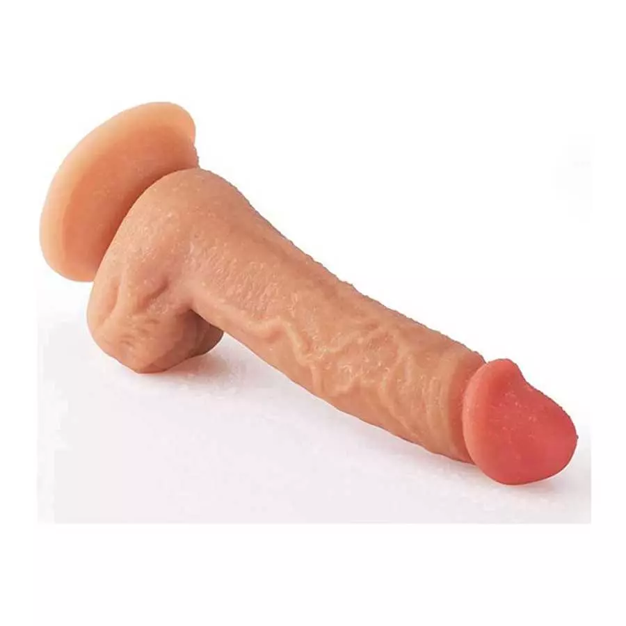 Soft Silicone 7.8 inches Suction Cup Realistic Classic Dick Wand for Beginner or Men's and Women's Games