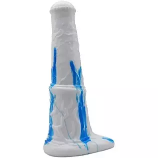 11Inches Realistic Horse Dildo Huge Soft Monster Dildos with Suction Cup, Silicone Thick Anal Sex Toys for Women - White