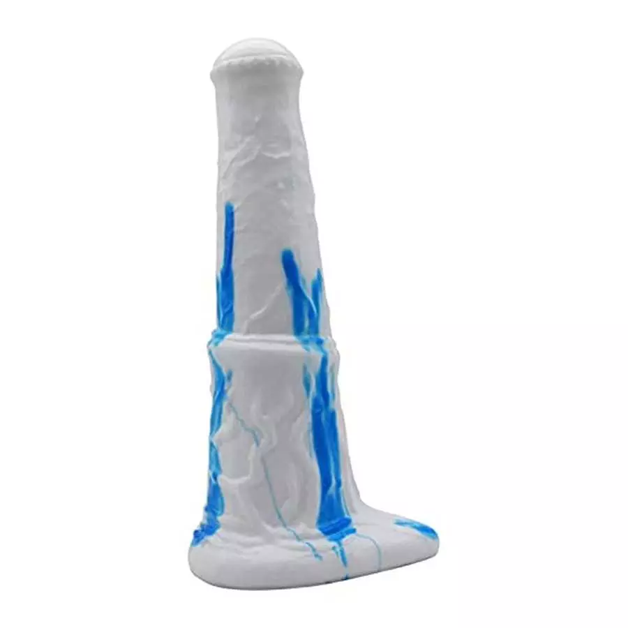11Inches Realistic Horse Dildo Huge Soft Monster Dildos with Suction Cup, Silicone Thick Anal Sex Toys for Women - White