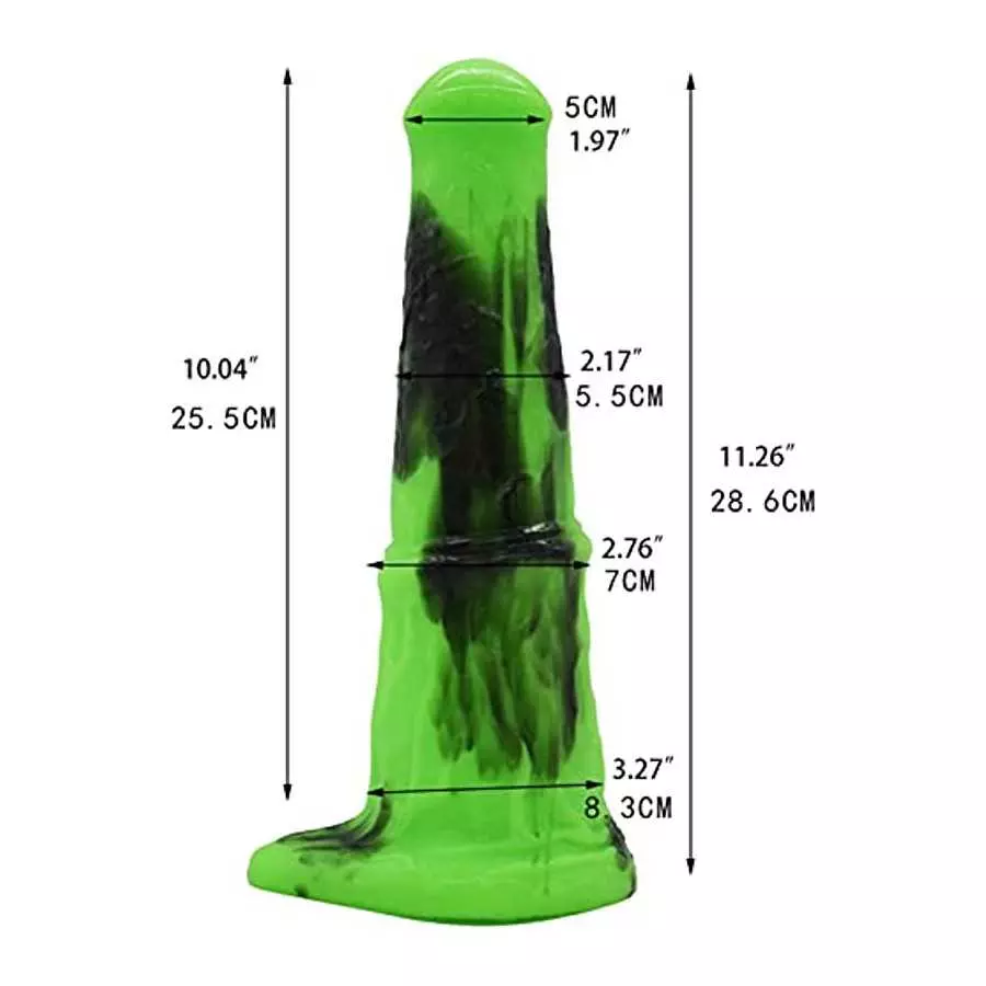 11Inches Realistic Horse Dildo Huge Soft Monster Dildos with Suction Cup, Silicone Thick Anal Sex Toys for Women - White