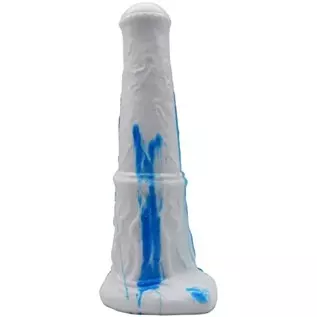 11Inches Realistic Horse Dildo Huge Soft Monster Dildos with Suction Cup, Silicone Thick Anal Sex Toys for Women - White