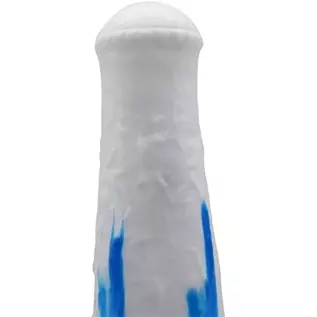 11Inches Realistic Horse Dildo Huge Soft Monster Dildos with Suction Cup, Silicone Thick Anal Sex Toys for Women - White